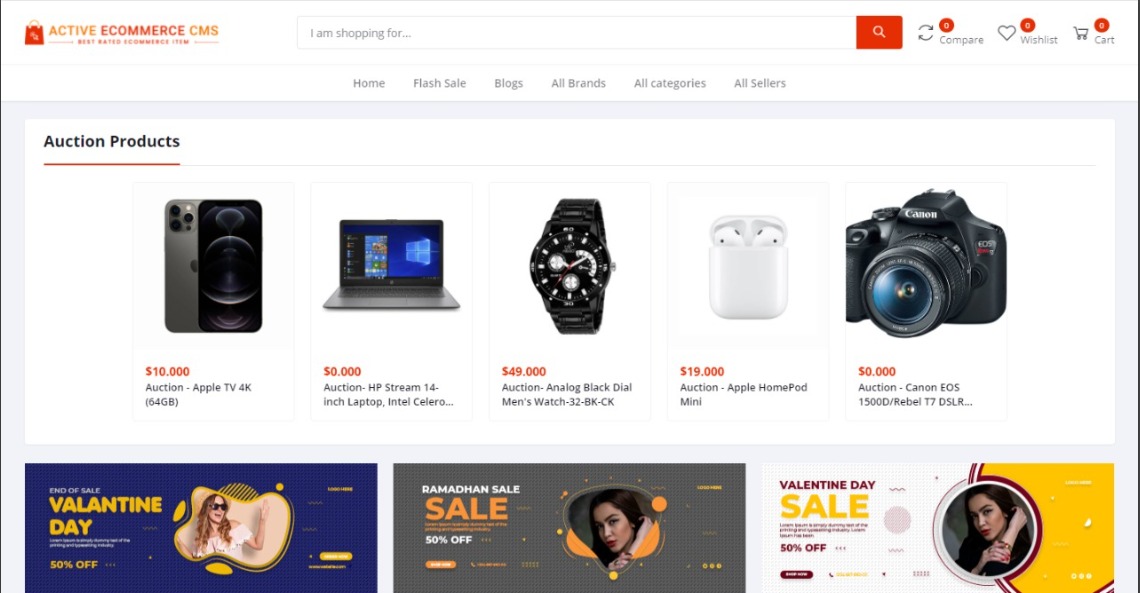 E-Commerce Website Preview